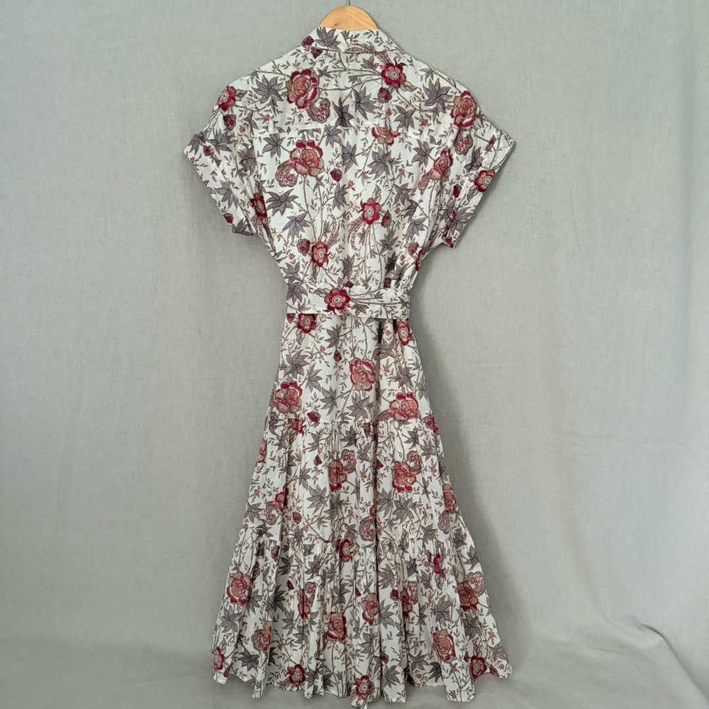 Lauren Ralph Lauren | Floral Shirt Dress | Cream Multi - Picture 3 of 9